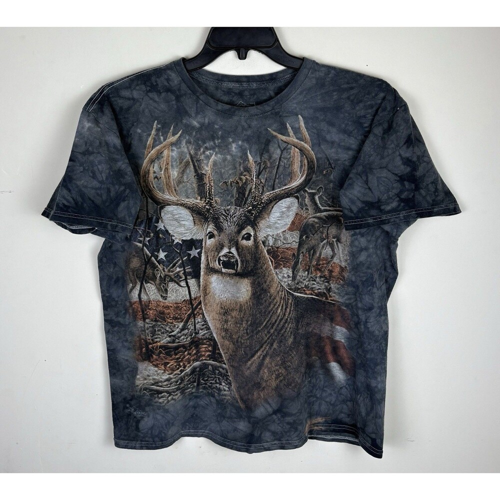 Men’s Y2k 2013 The Mountain Deer Big Graphic T-Shirt / Large